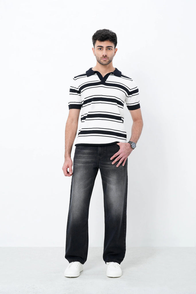 Mono Mode Knit Polo T-Shirt