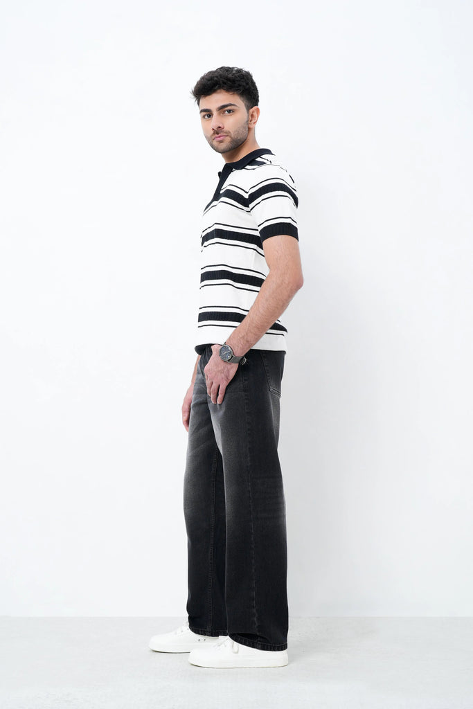 Mono Mode Knit Polo T-Shirt