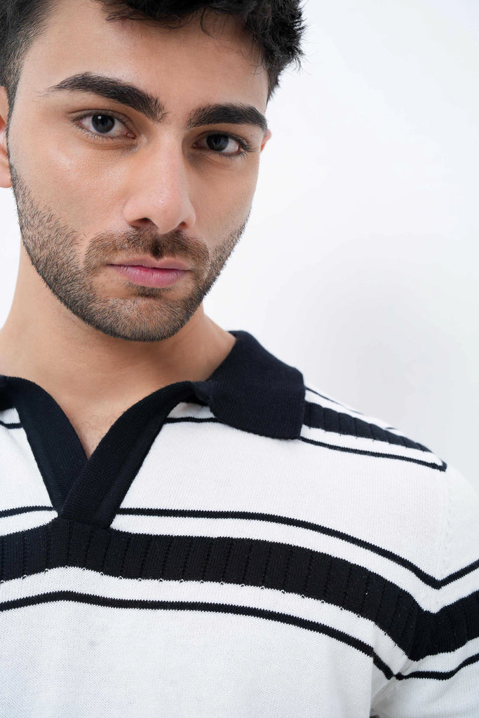 Mono Mode Knit Polo T-Shirt