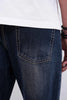 Charcoal Blue Flare Fit Jeans