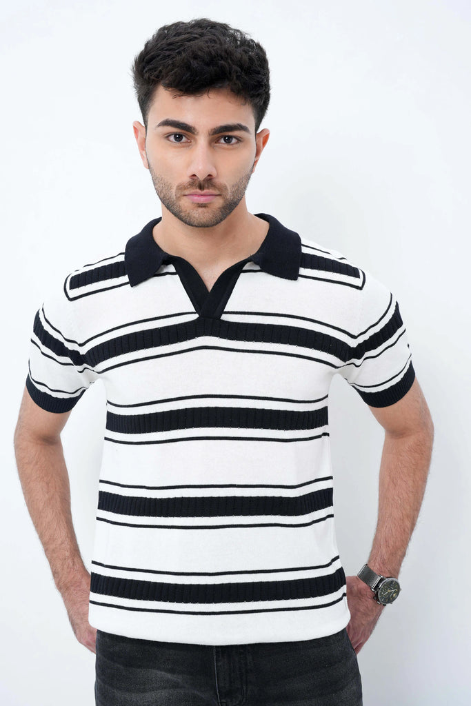 Mono Mode Knit Polo T-Shirt