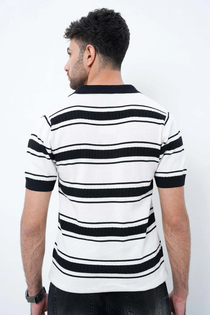 Mono Mode Knit Polo T-Shirt