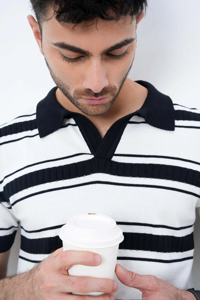 Mono Mode Knit Polo T-Shirt