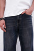 Charcoal Blue Flare Fit Jeans