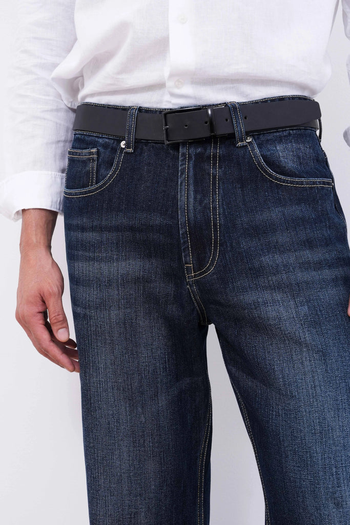 Marble Blue Flare Fit Jeans