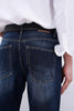 Marble Blue Flare Fit Jeans