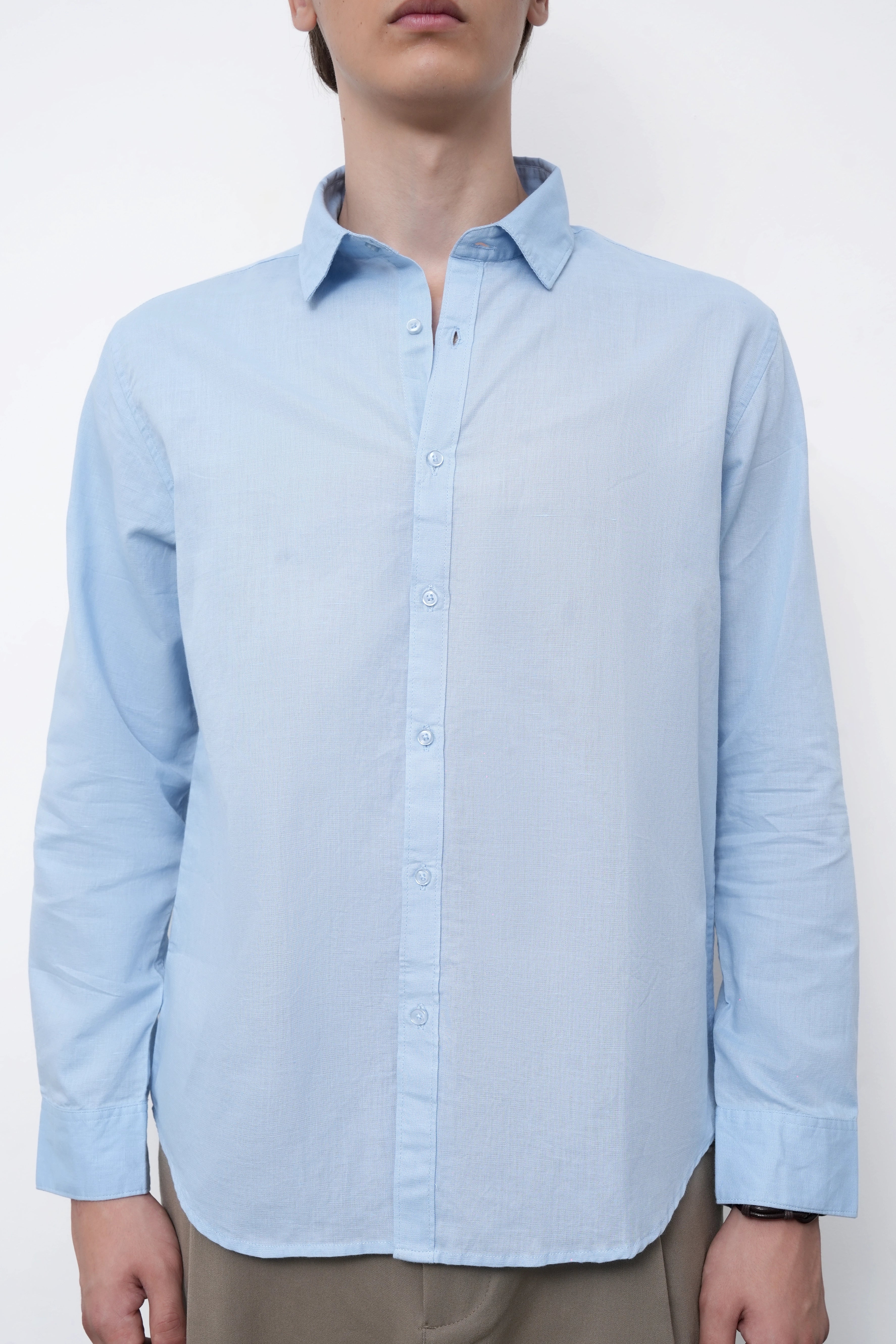 Coastal Blue Linen Shirt