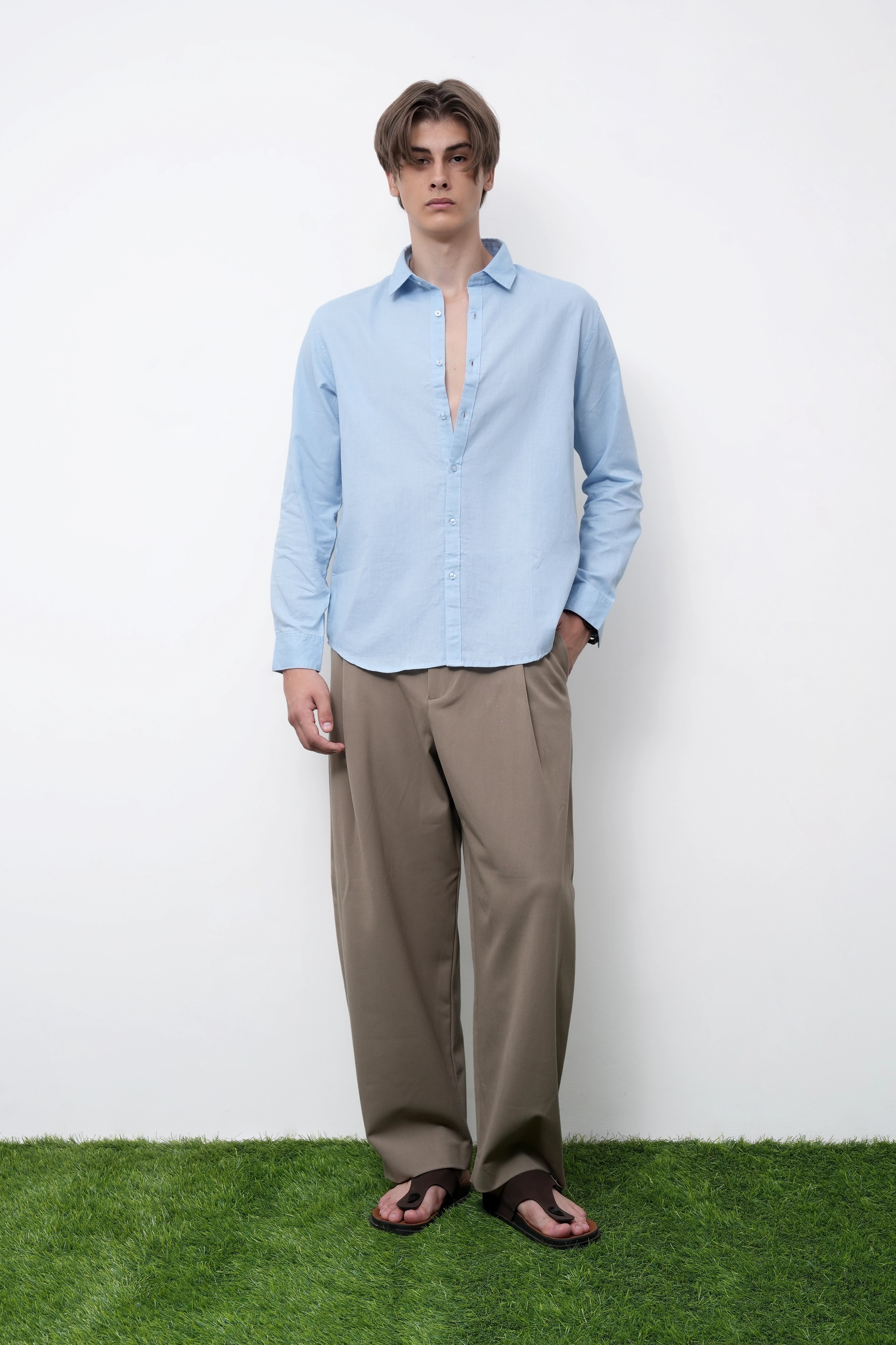 Coastal Blue Linen Shirt