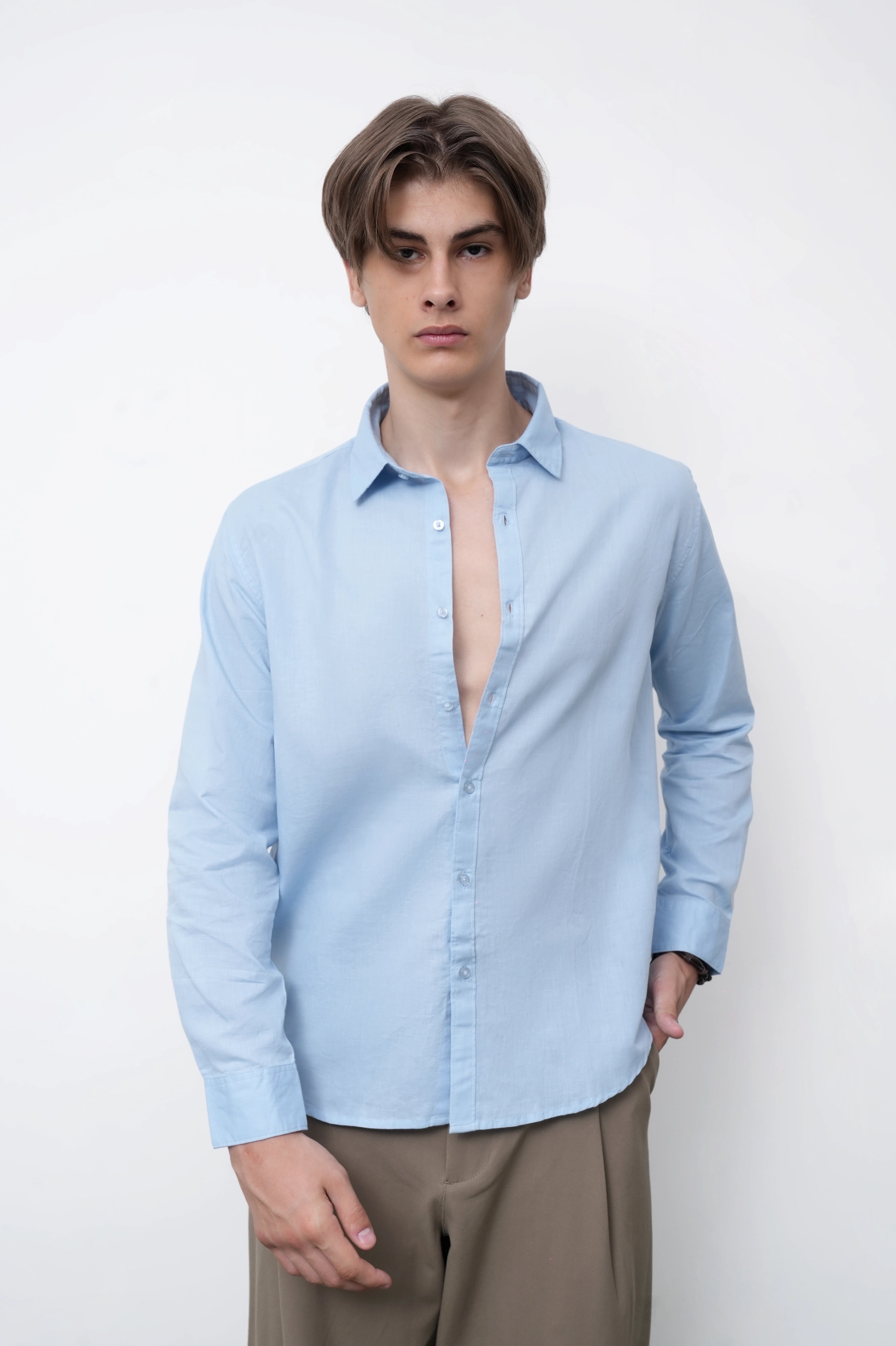 Coastal Blue Linen Shirt