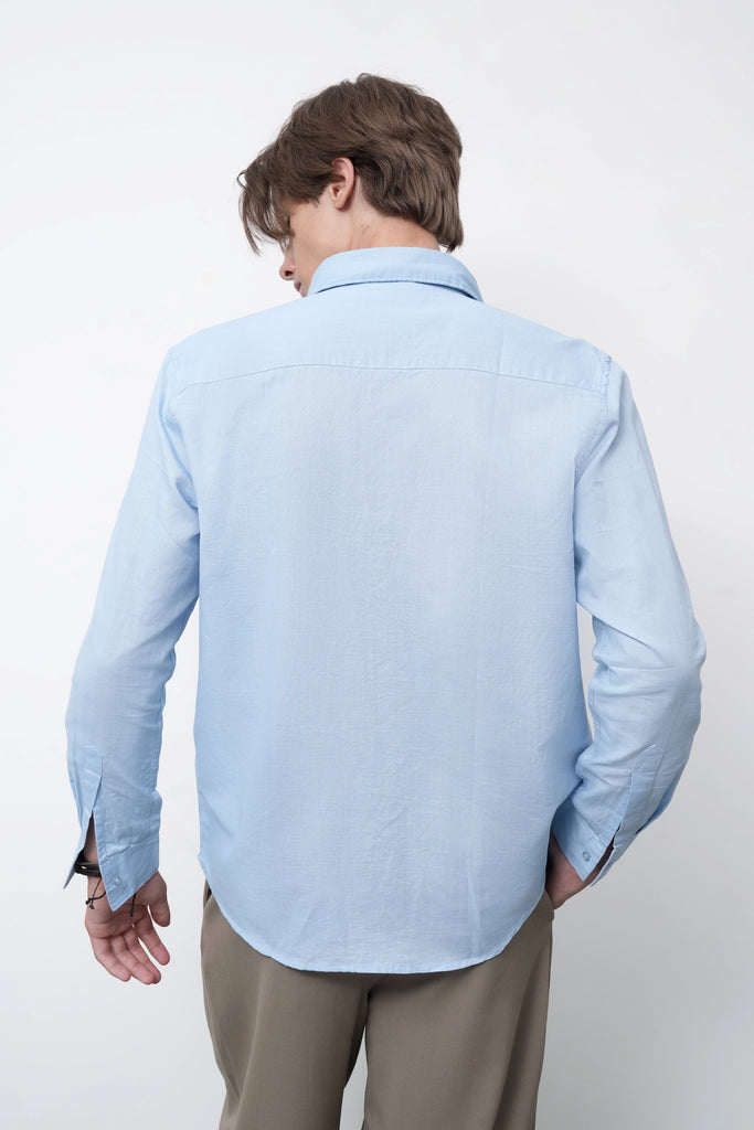 Coastal Blue Linen Shirt