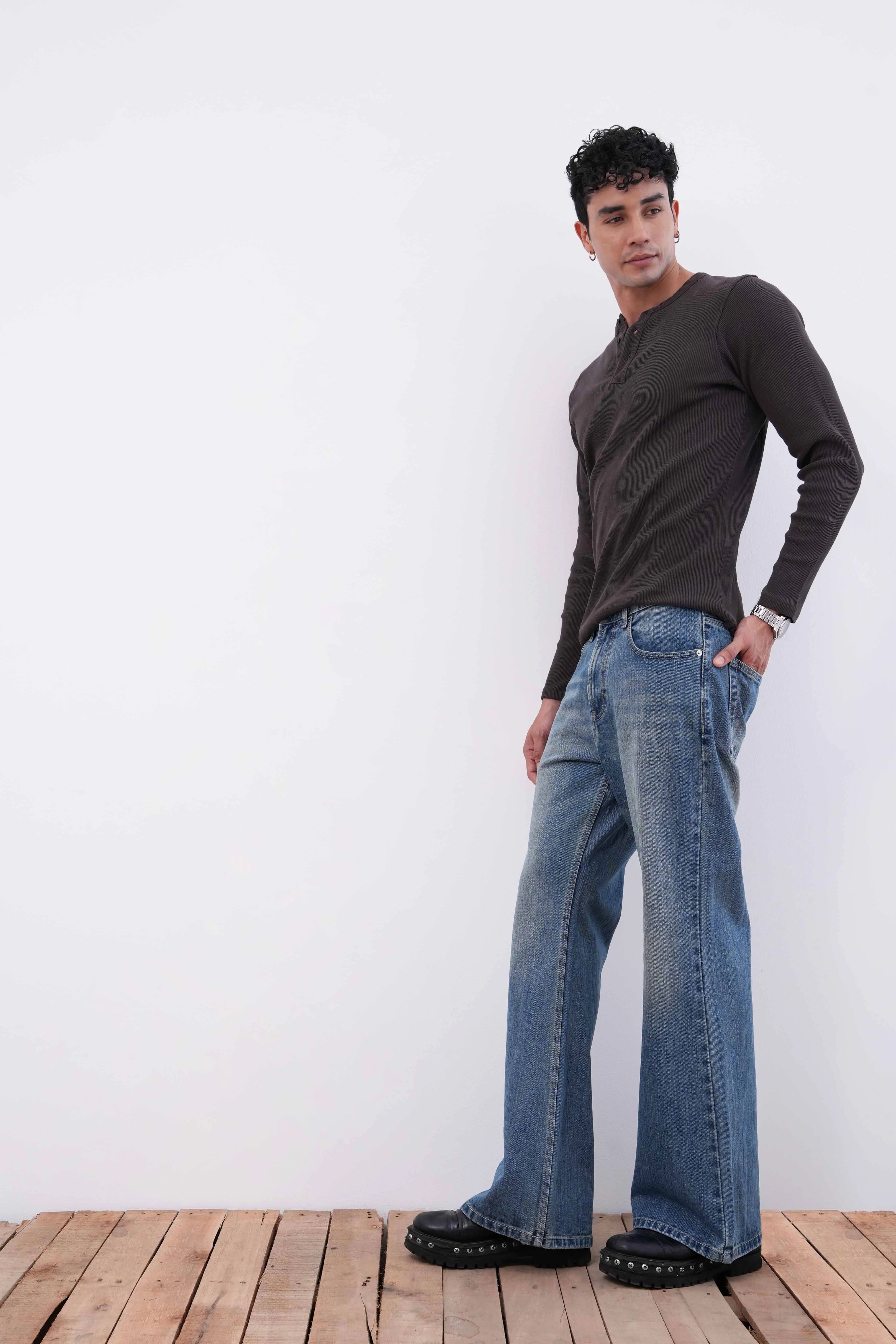 Iceberg Flare Fit Jeans