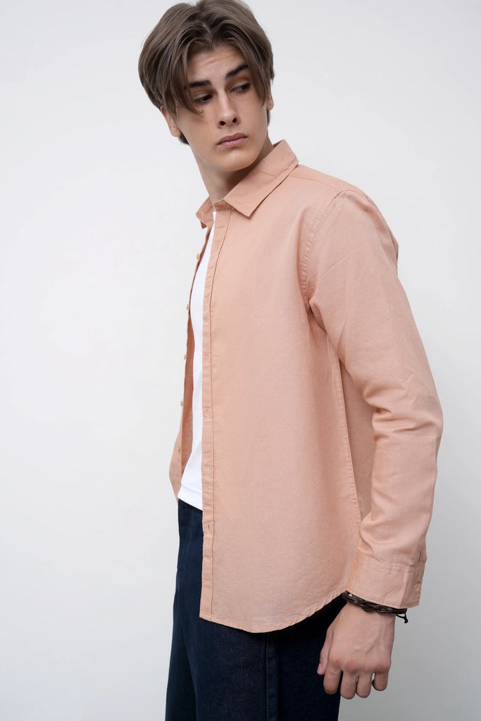 Clay Rust Linen Shirt