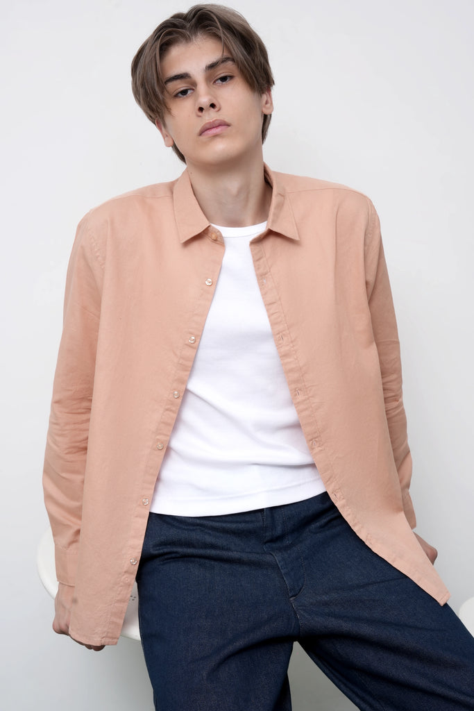 Clay Rust Linen Shirt