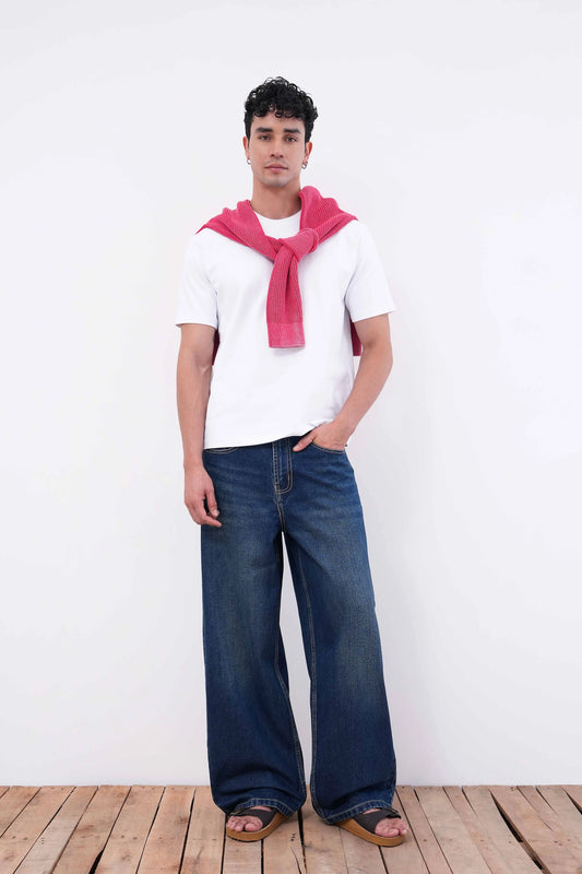 Oxford Blue Baggy Fit Jeans