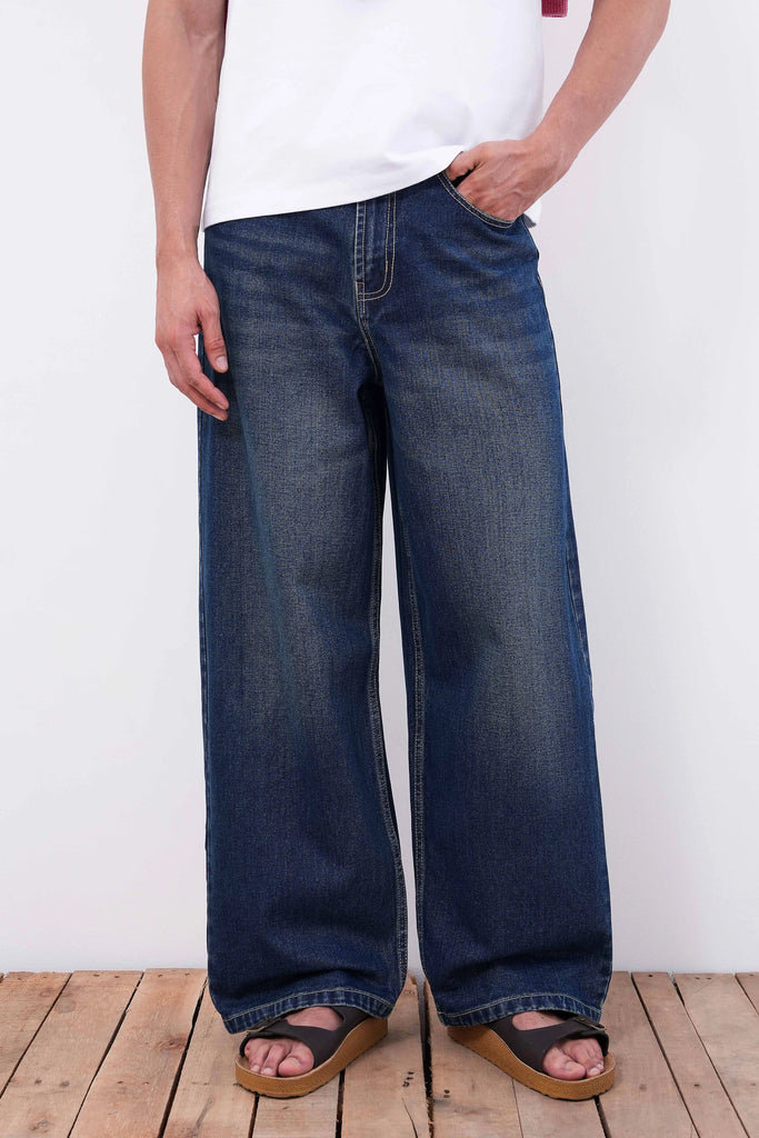 Oxford Blue Baggy Fit Jeans