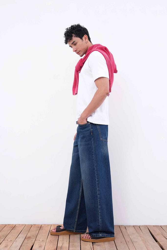 Oxford Blue Baggy Fit Jeans
