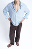 Riviera Blue Crisp Cotton Shirt