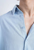 Riviera Blue Crisp Cotton Shirt
