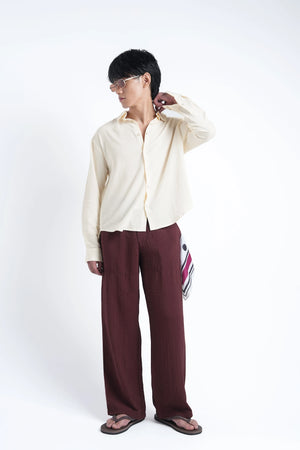 Limone Yellow Crisp Cotton Shirt