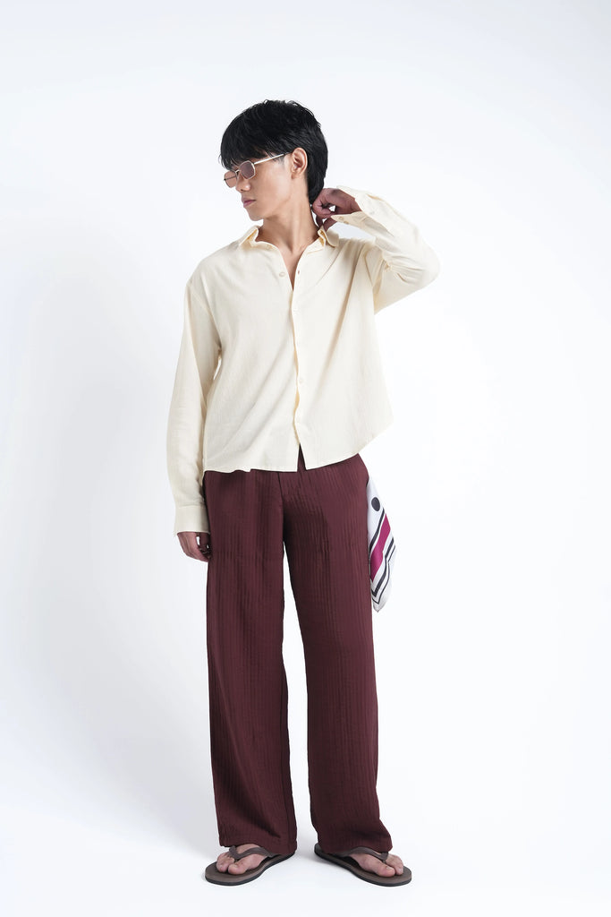 Limone Yellow Crisp Cotton Shirt