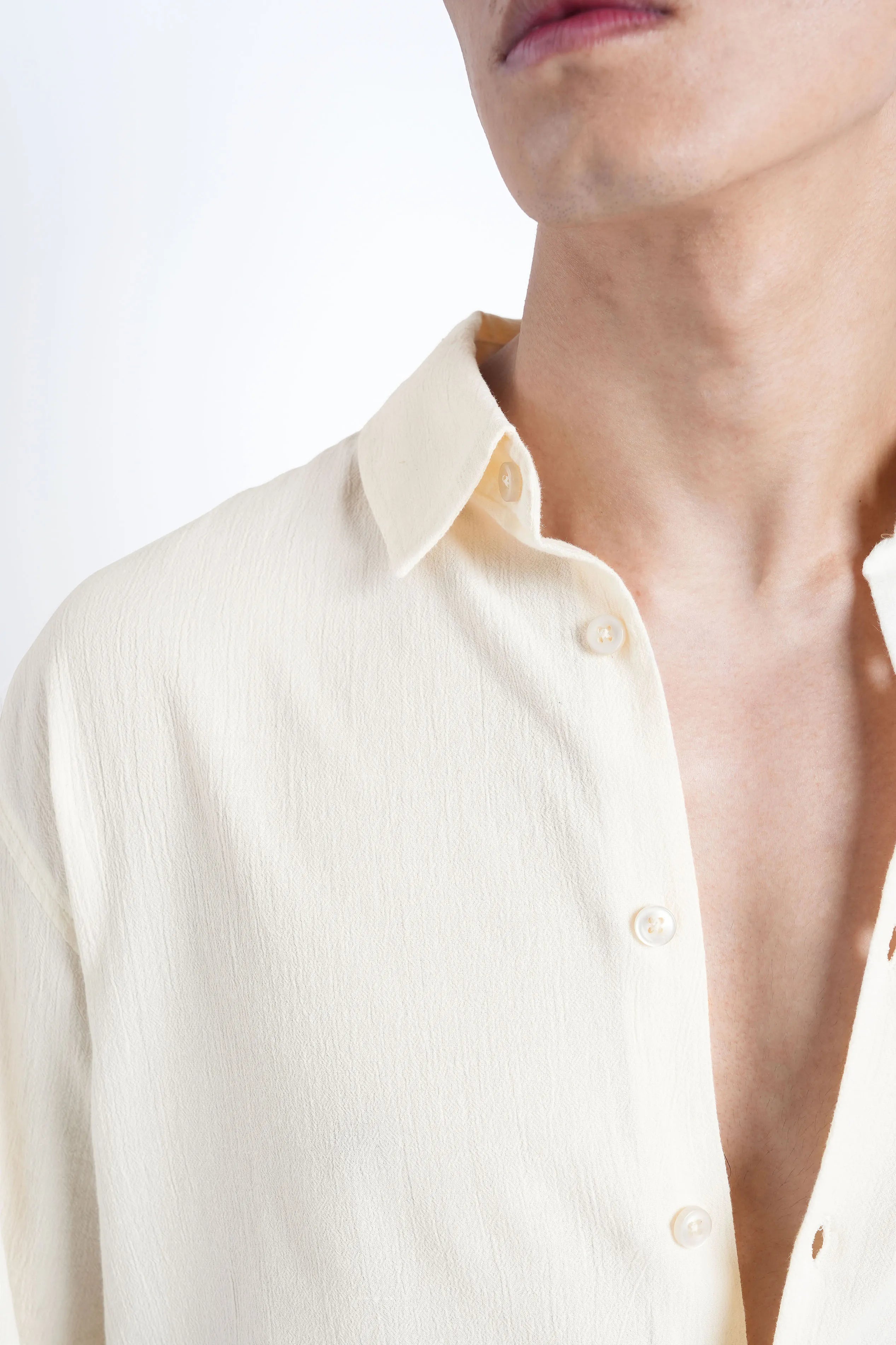 Limone Yellow Crisp Cotton Shirt