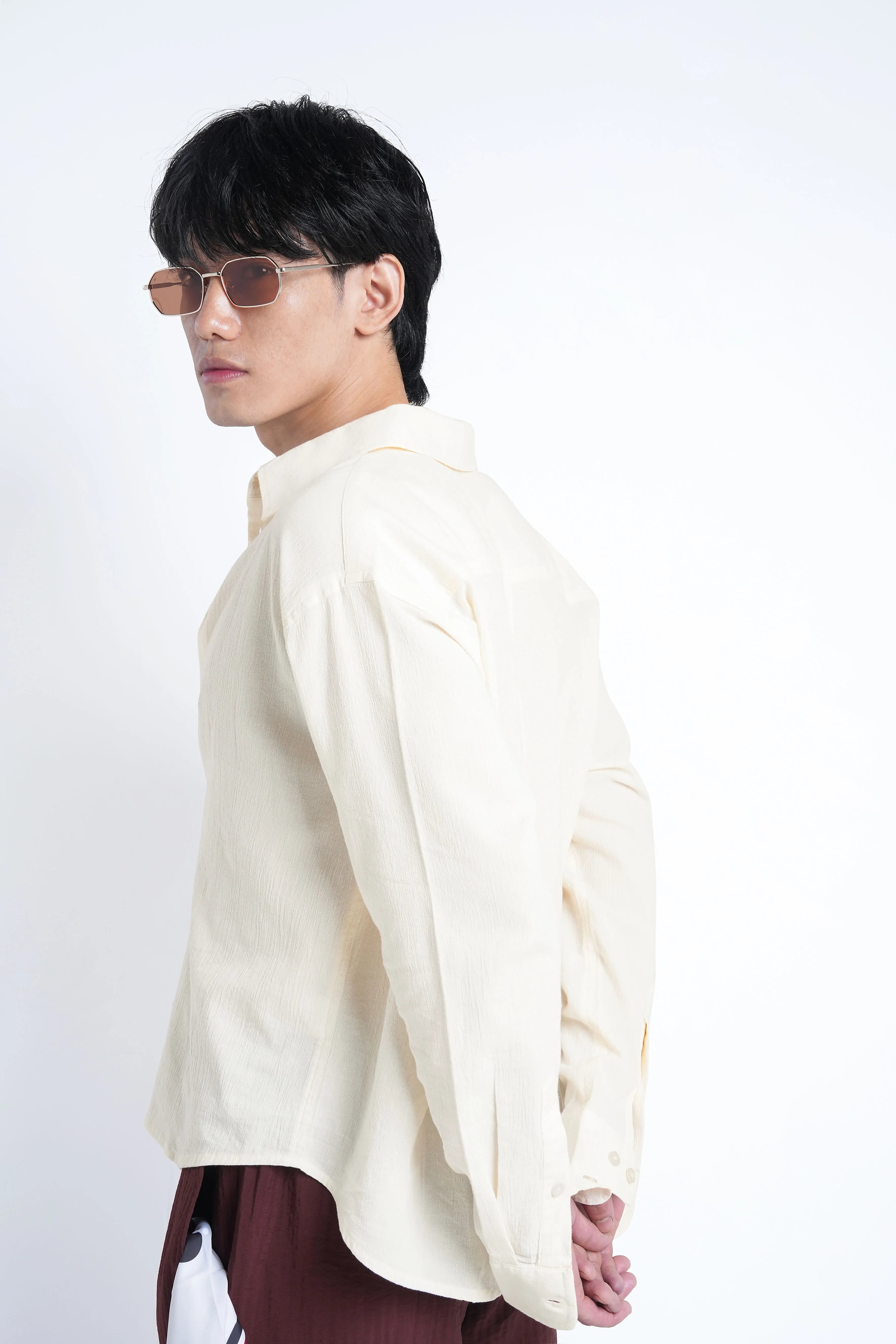Limone Yellow Crisp Cotton Shirt
