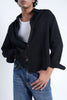 Onyx Black Crisp Cotton Shirt