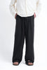 Black Linen Drawstring Pants