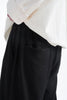 Black Linen Drawstring Pants