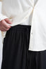 Black Linen Drawstring Pants