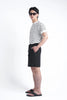 Black Linen Drawstring Shorts