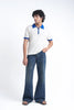 Cloud Blue Flare Fit Jeans