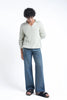 Slate Blue Loose Straight Fit Jeans