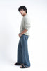 Slate Blue Loose Straight Fit Jeans