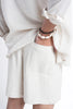 Natural Linen Drawstring Shorts