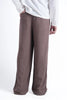 Brown Linen Drawstring Pants