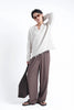 Ivory Raw Edge Knit