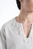 Ivory Raw Edge Knit