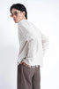 Ivory Raw Edge Knit