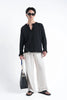 Black Raw Edge Knit