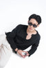 Black Raw Edge Knit