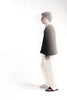 Black Raw Edge Knit