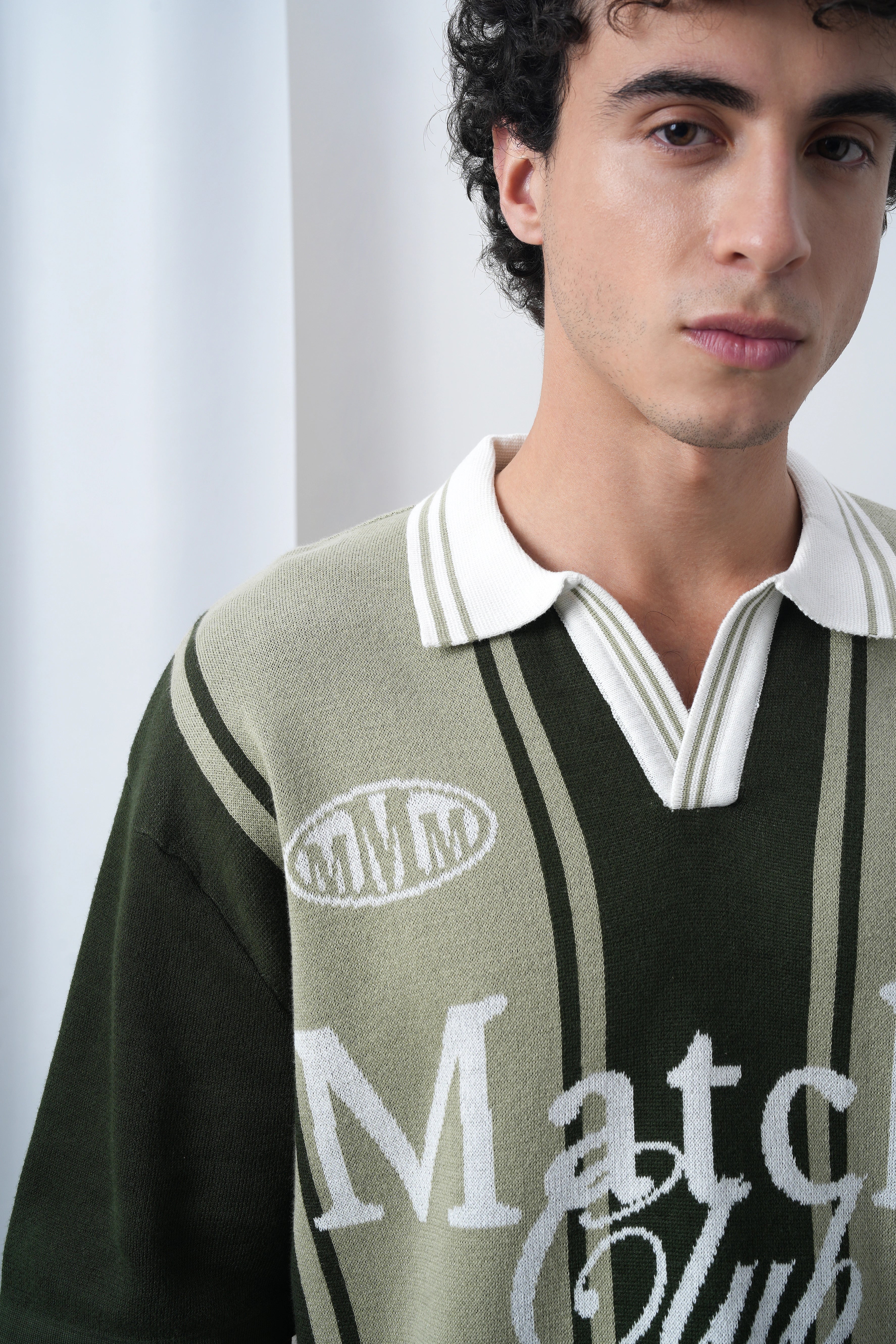 Matcha Club Boxy Oversized Knit T-shirt