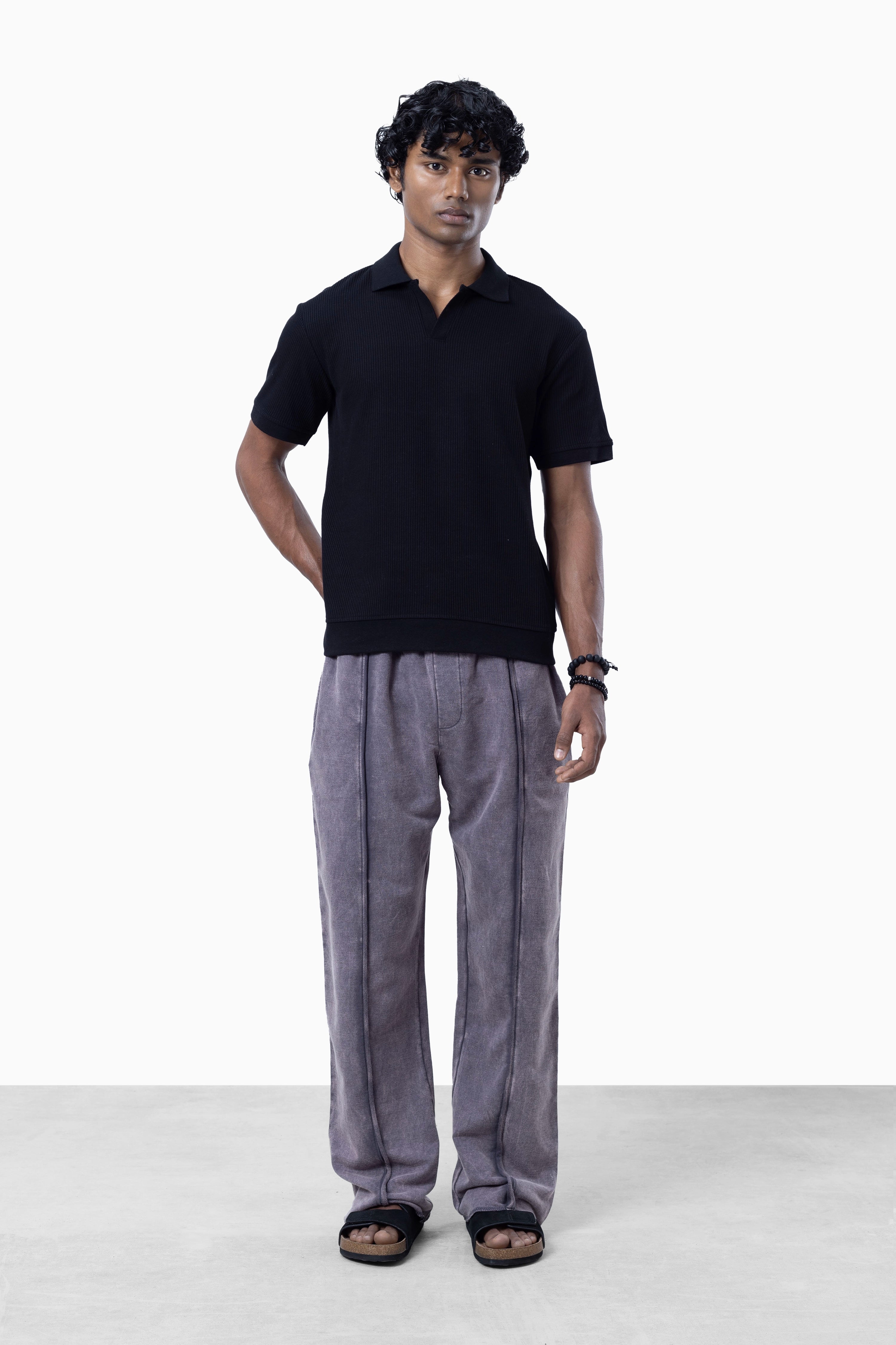 Mulberry Faded Loose Fit Sweatpants